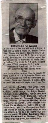 Genealogy Tremblay
