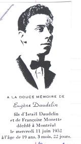 Généalogie Daudelin