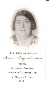 Genealogy Rondeau