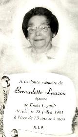Genealogy Lauzon