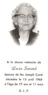 Genealogy Savard