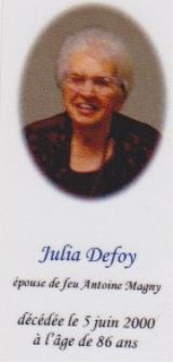 Genealogy Defoy