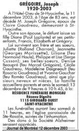 Genealogy Gregoire