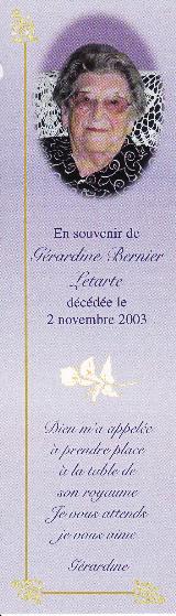 Genealogy Bernier
