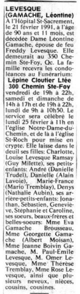 Genealogy Gamache
