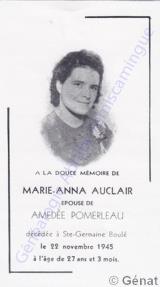 Genealogy Auclair