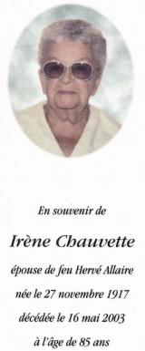 Généalogie Chauvette
