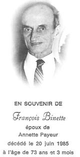 Genealogy Binet
