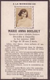 Genealogy Boisjoly