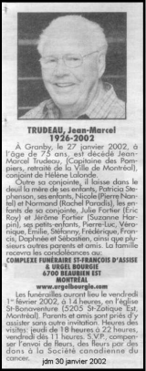 Genealogy Trudeau