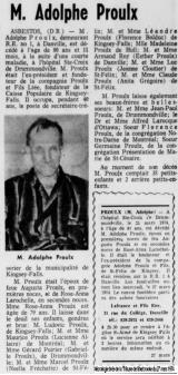Genealogy Proulx