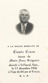 Genealogy Caron