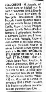 Genealogy Beauchene