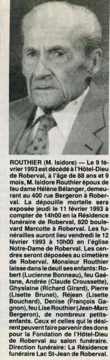 Genealogy Routhier