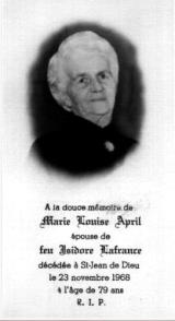 Généalogie April
