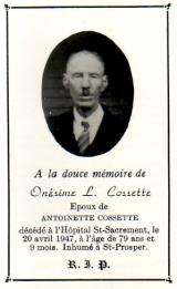 Genealogy Cossette