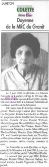 Genealogy Collette