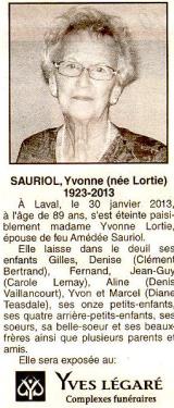 Genealogy Lortie