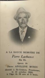 Généalogie Pierre Lachance