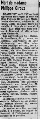Genealogy Gaudreau