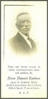 Généalogie Honore Couture
