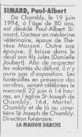 Genealogy Simard