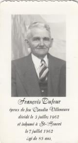 Généalogie Francois-Xavier Dufour