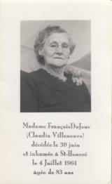 Généalogie Claudia Villeneuve